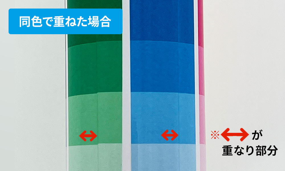昇華転写|重なり部分サンプル画像